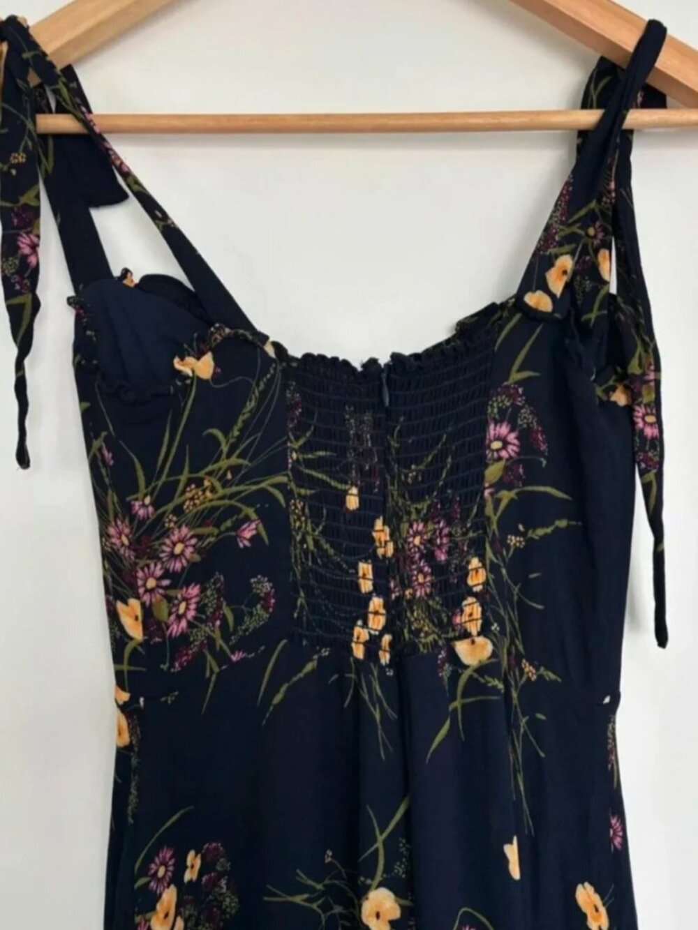 Navy Floral Reformation Nikita Dress - Picture 3 of 6